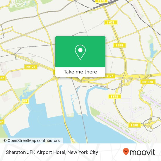 Sheraton JFK Airport Hotel map
