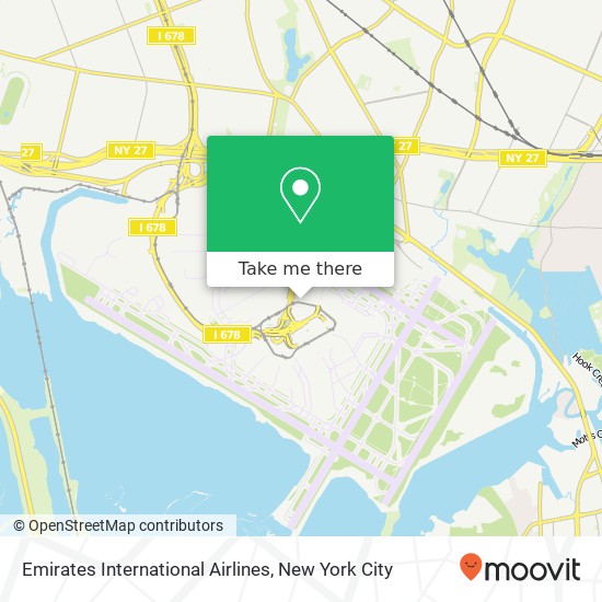 Emirates International Airlines map