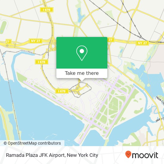 Ramada Plaza JFK Airport map