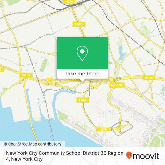 Mapa de New York City Community School District 30 Region 4