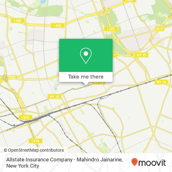 Allstate Insurance Company - Mahindro Jainarine map