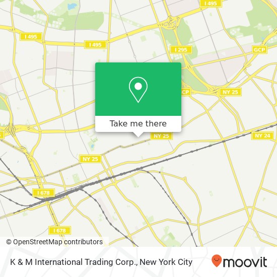 K & M International Trading Corp. map