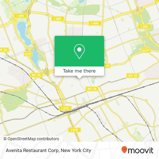 Avenita Restaurant Corp map