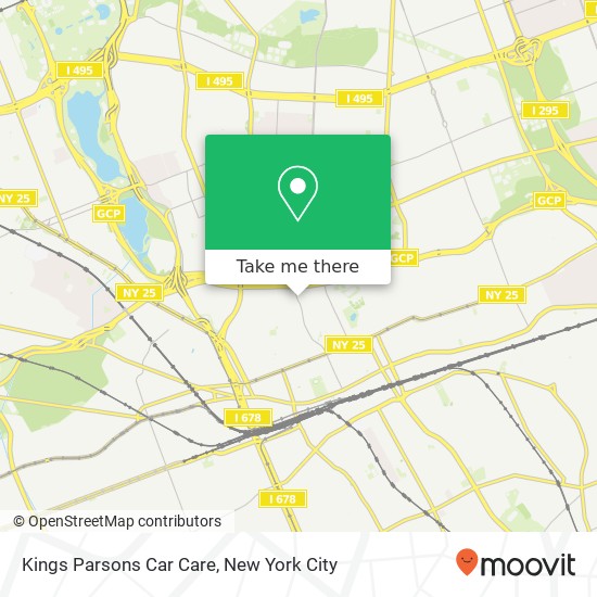 Kings Parsons Car Care map