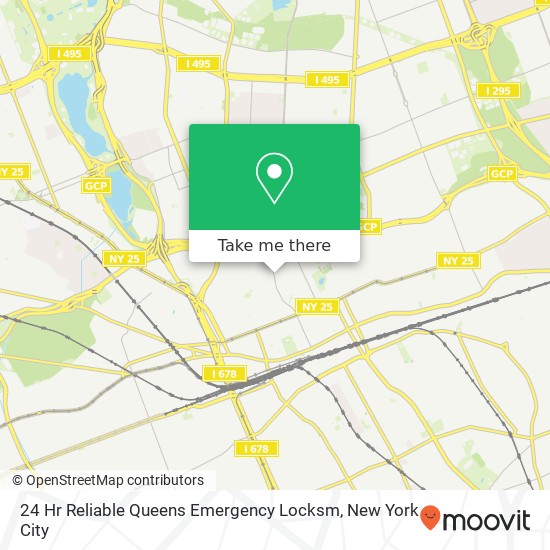 24 Hr Reliable Queens Emergency Locksm map