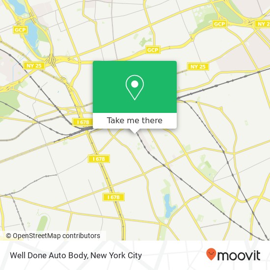 Well Done Auto Body map