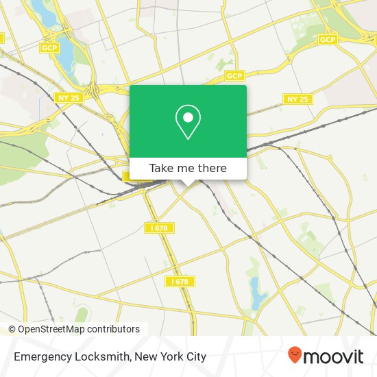 Emergency Locksmith map