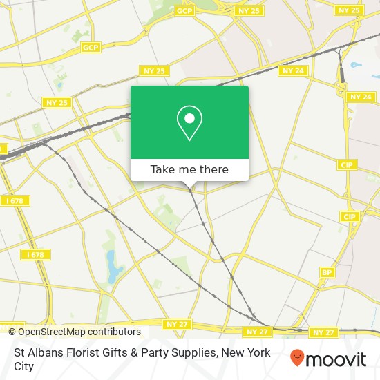 Mapa de St Albans Florist Gifts & Party Supplies