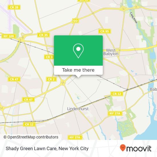 Shady Green Lawn Care map
