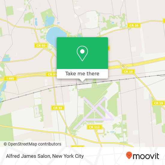 Alfred James Salon map