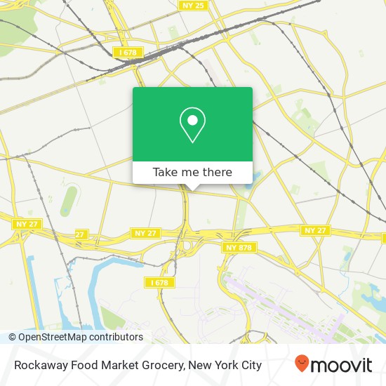 Mapa de Rockaway Food Market Grocery