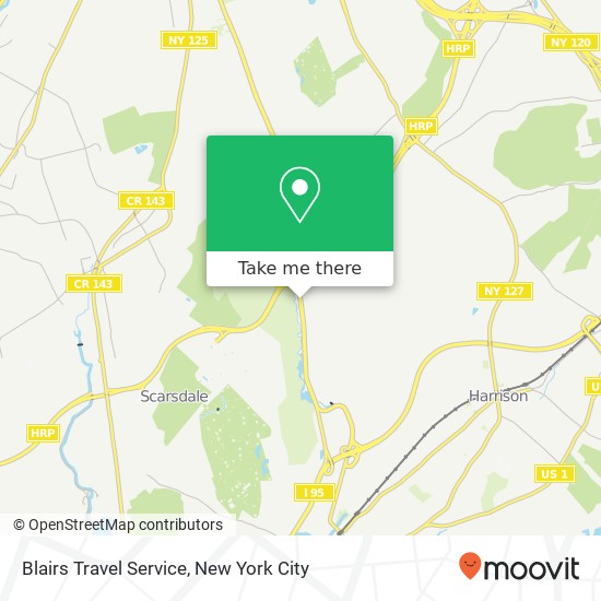 Blairs Travel Service map