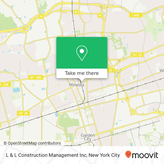 L & L Construction Management Inc map