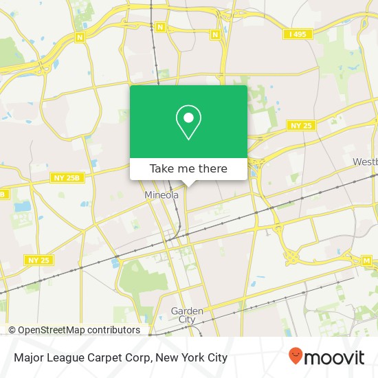 Major League Carpet Corp map