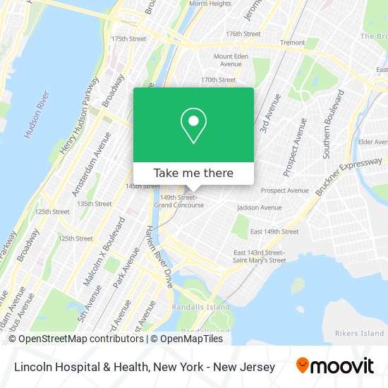 Mapa de Lincoln Hospital & Health
