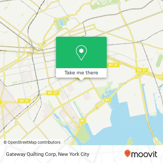 Mapa de Gateway Quilting Corp