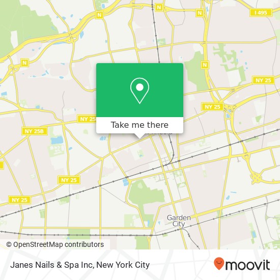 Janes Nails & Spa Inc map