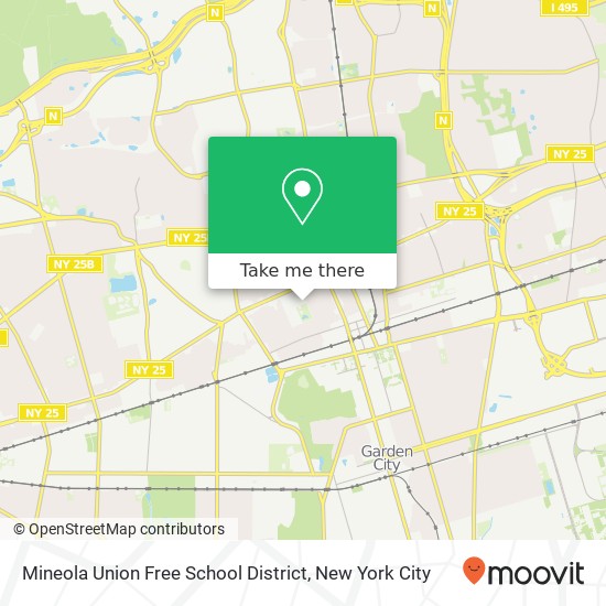 Mineola Union Free School District map