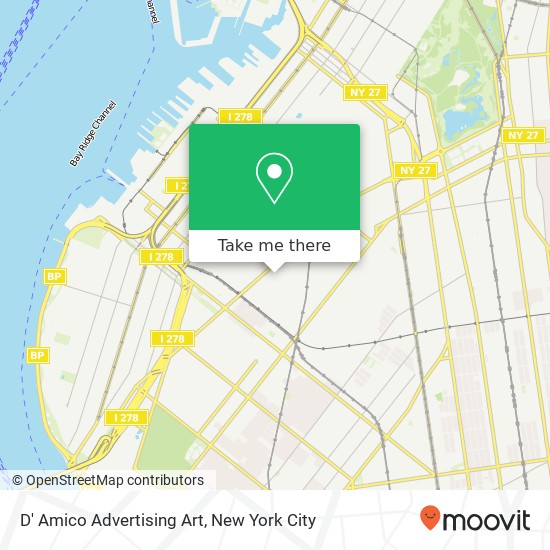 D' Amico Advertising Art map