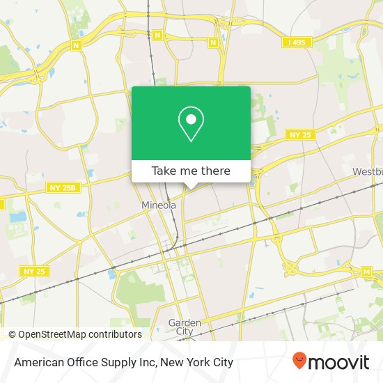 American Office Supply Inc map