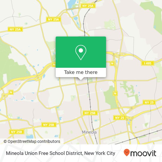 Mineola Union Free School District map