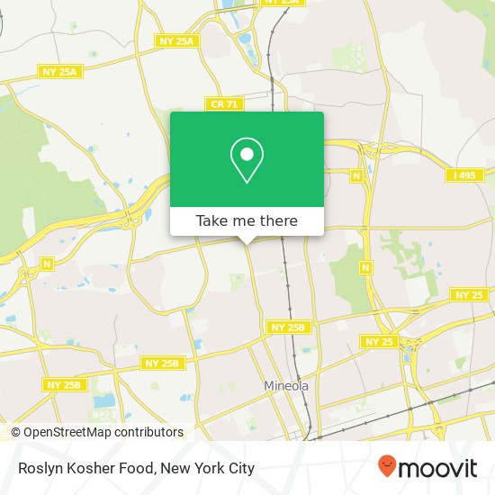 Mapa de Roslyn Kosher Food