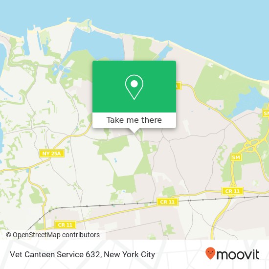 Vet Canteen Service 632 map