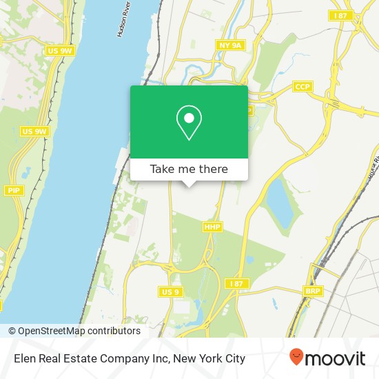 Elen Real Estate Company Inc map