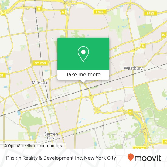 Mapa de Pliskin Reality & Development Inc