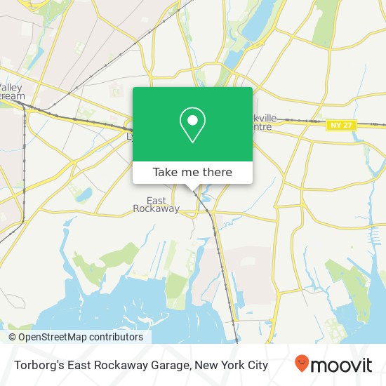 Torborg's East Rockaway Garage map