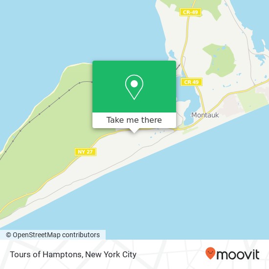 Tours of Hamptons map