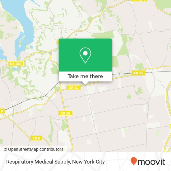 Respiratory Medical Supply map