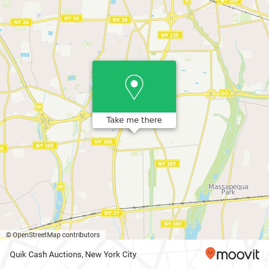 Quik Cash Auctions map