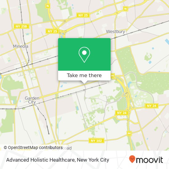 Advanced Holistic Healthcare map