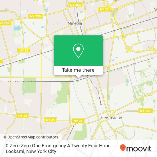 0 Zero Zero One Emergency A Twenty Four Hour Locksmi map