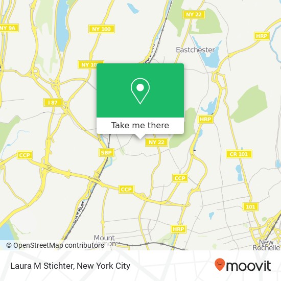 Laura M Stichter map