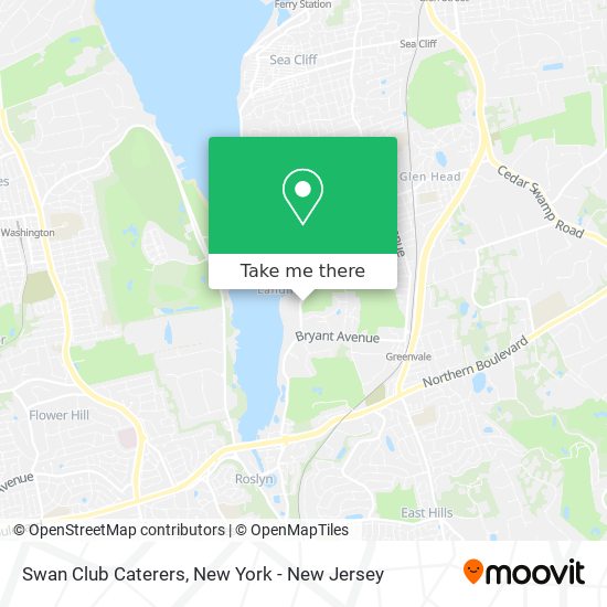 Swan Club Caterers map