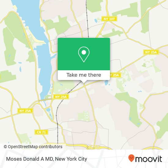 Moses Donald A MD map
