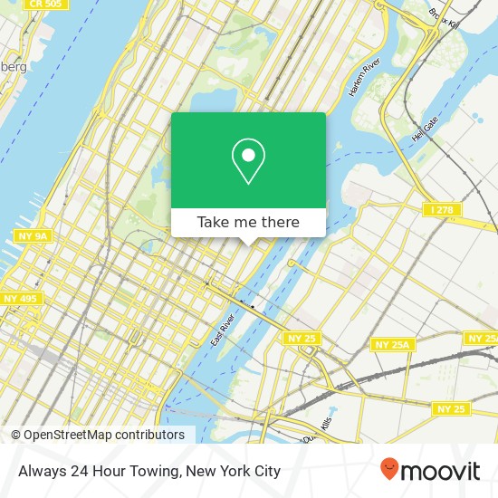 Always 24 Hour Towing map