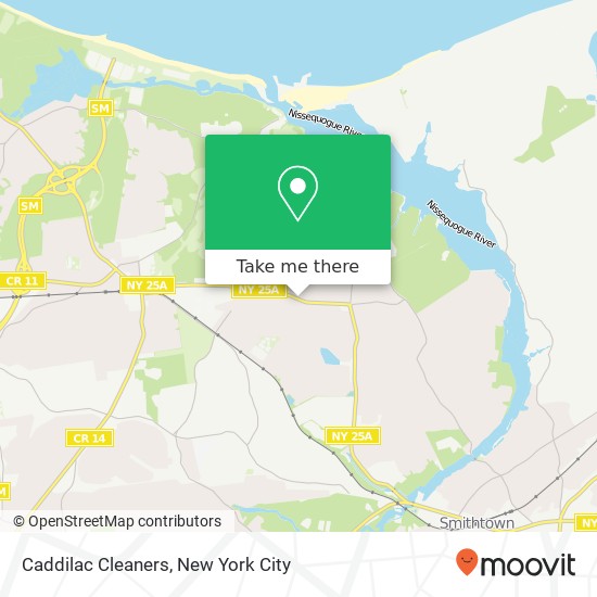 Caddilac Cleaners map