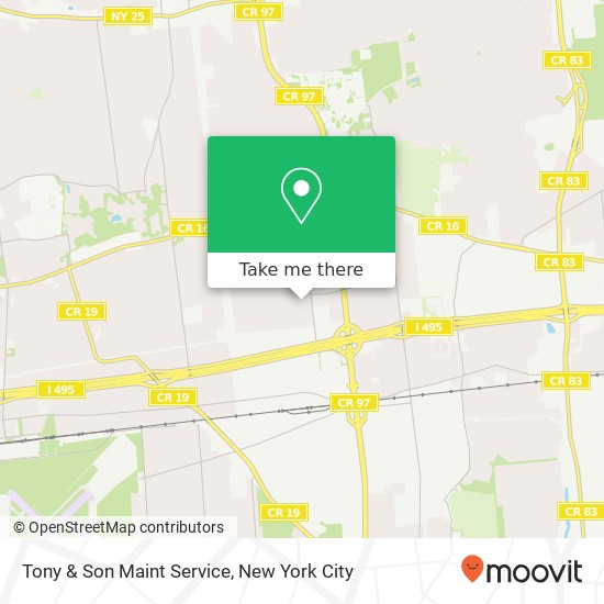 Tony & Son Maint Service map