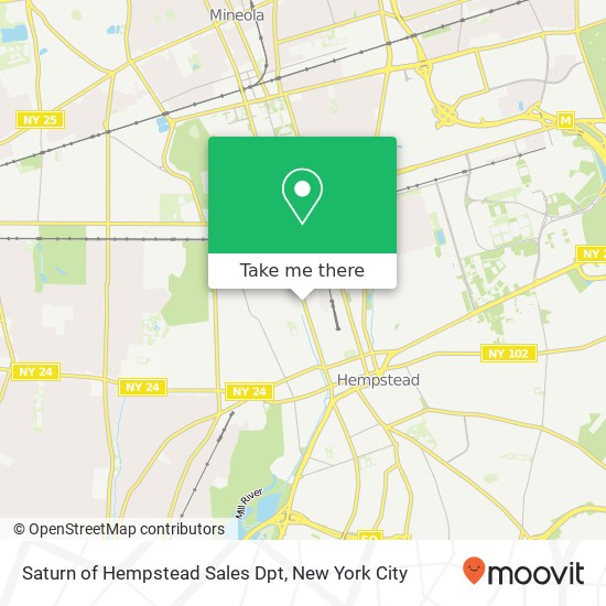 Saturn of Hempstead Sales Dpt map