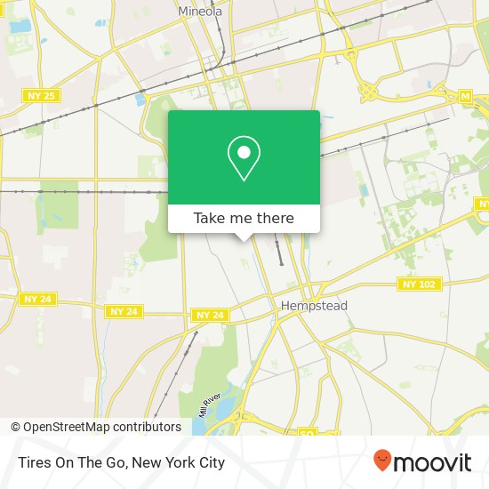 Tires On The Go map