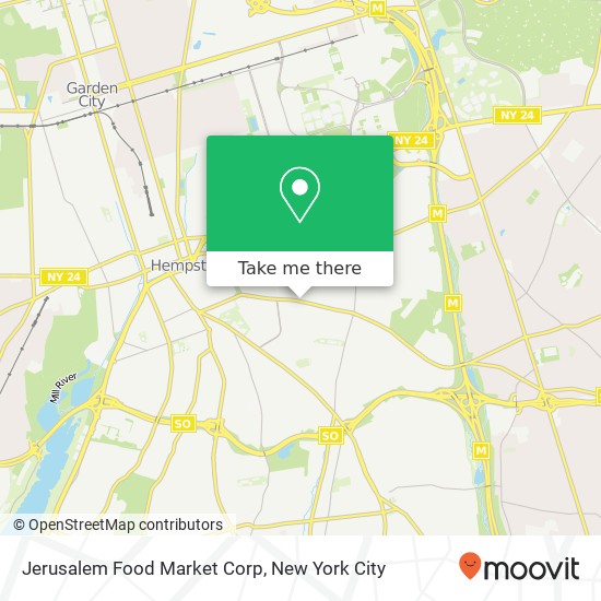 Mapa de Jerusalem Food Market Corp