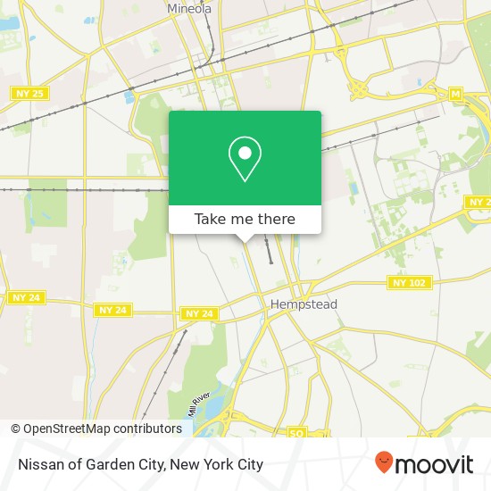 Mapa de Nissan of Garden City
