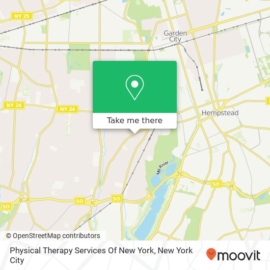 Physical Therapy Services Of New York map