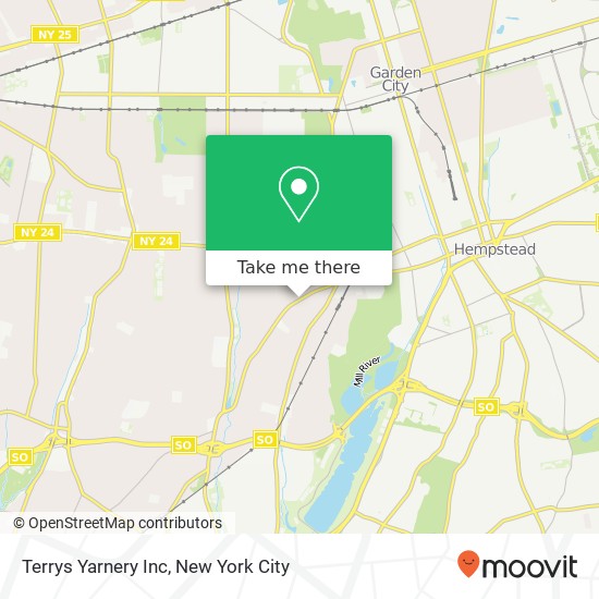 Mapa de Terrys Yarnery Inc