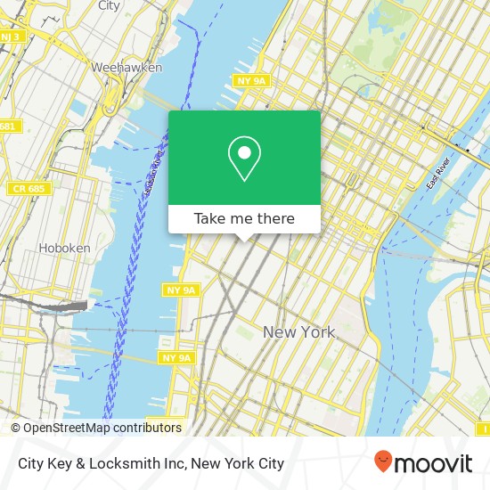 City Key & Locksmith Inc map