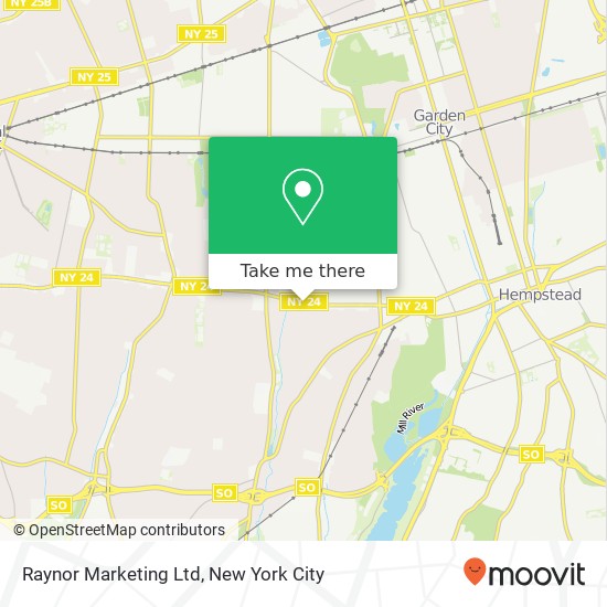 Mapa de Raynor Marketing Ltd