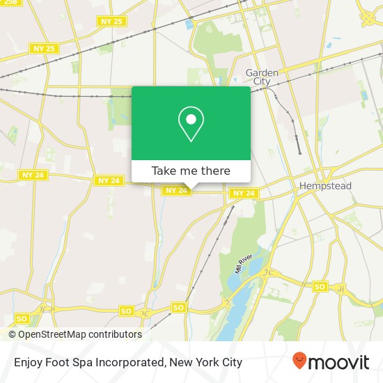 Mapa de Enjoy Foot Spa Incorporated